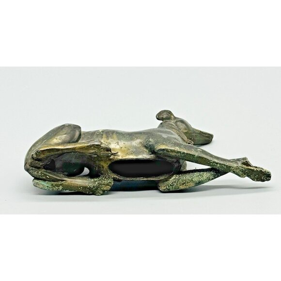 Antique Jennings Brothers Greyhound Whippet Dog Figurine Metal 5 inch - Picture 6 of 8